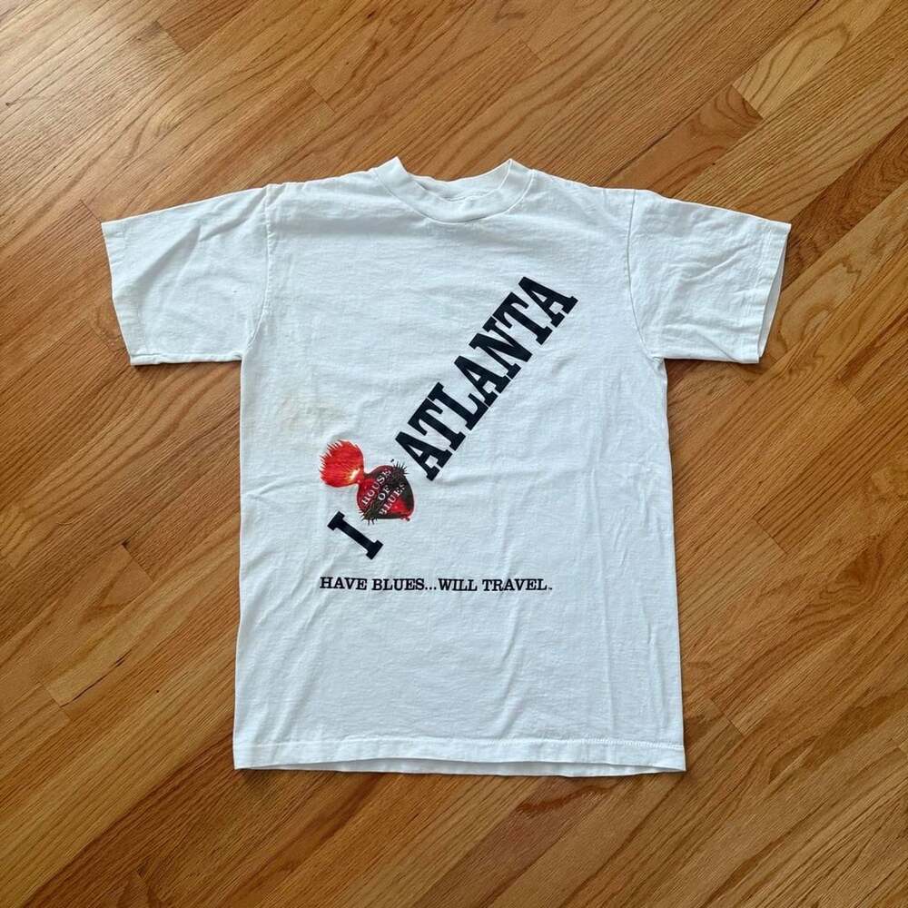 All Sport House Of Blues Atlanta T-Shirt Size M White Vintage